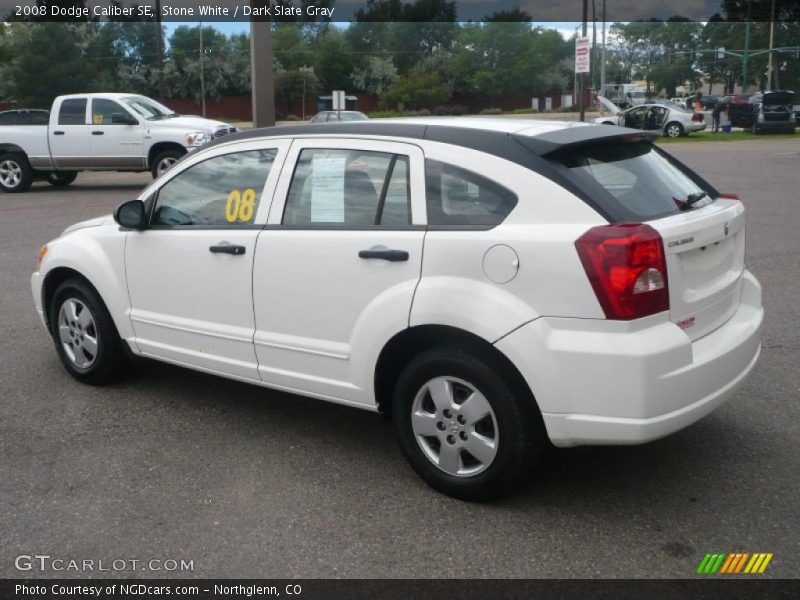 Stone White / Dark Slate Gray 2008 Dodge Caliber SE