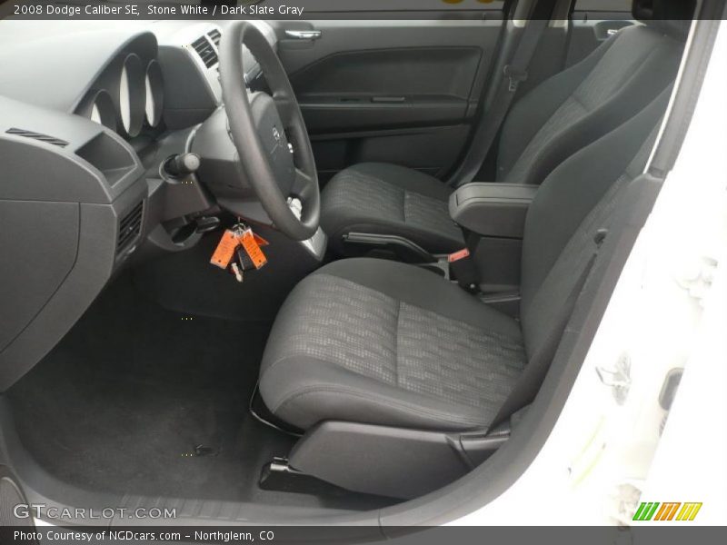 Stone White / Dark Slate Gray 2008 Dodge Caliber SE