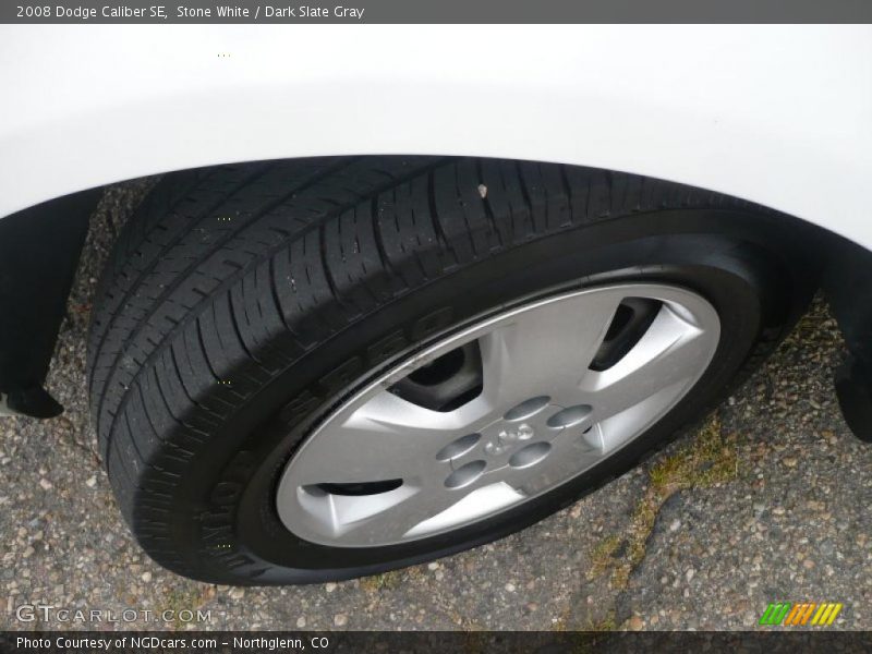 Stone White / Dark Slate Gray 2008 Dodge Caliber SE