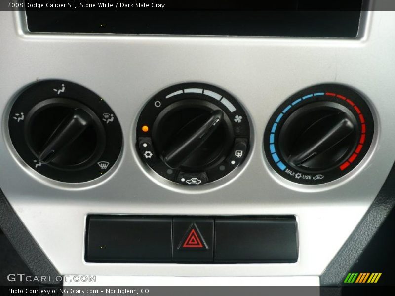 Stone White / Dark Slate Gray 2008 Dodge Caliber SE