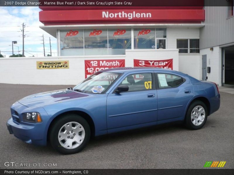 Marine Blue Pearl / Dark Slate Gray/Light Slate Gray 2007 Dodge Charger
