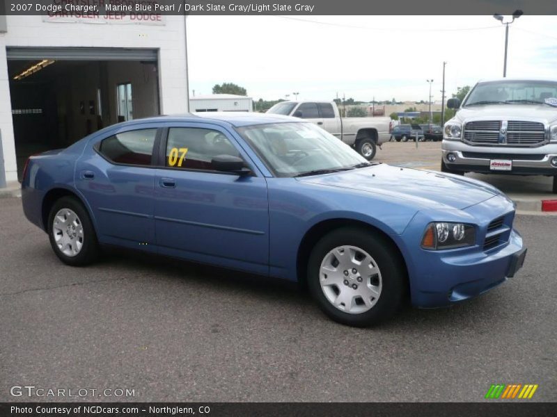 Marine Blue Pearl / Dark Slate Gray/Light Slate Gray 2007 Dodge Charger