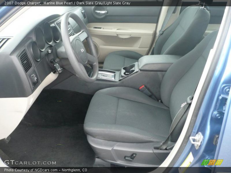 Marine Blue Pearl / Dark Slate Gray/Light Slate Gray 2007 Dodge Charger