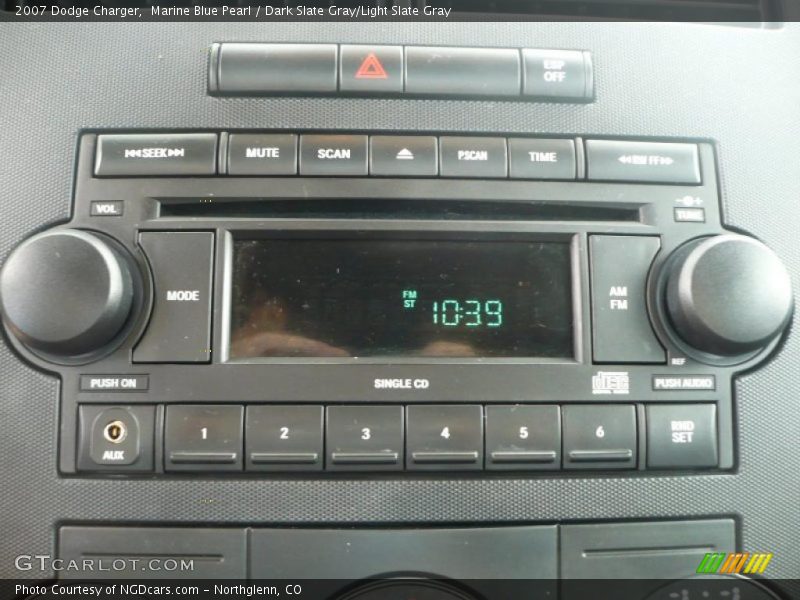 Marine Blue Pearl / Dark Slate Gray/Light Slate Gray 2007 Dodge Charger
