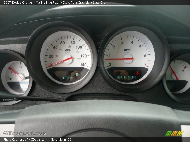 Marine Blue Pearl / Dark Slate Gray/Light Slate Gray 2007 Dodge Charger