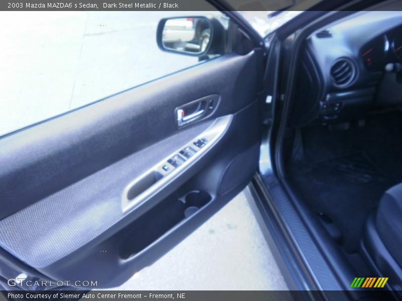 Dark Steel Metallic / Black 2003 Mazda MAZDA6 s Sedan