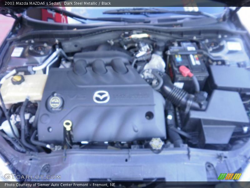 Dark Steel Metallic / Black 2003 Mazda MAZDA6 s Sedan