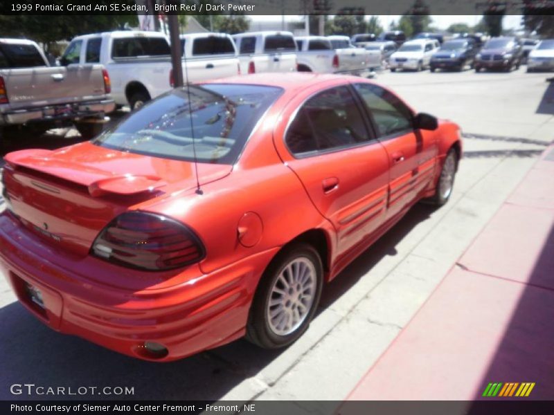 Bright Red / Dark Pewter 1999 Pontiac Grand Am SE Sedan