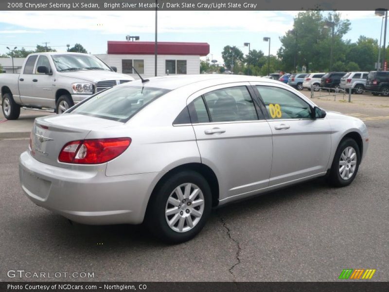 Bright Silver Metallic / Dark Slate Gray/Light Slate Gray 2008 Chrysler Sebring LX Sedan