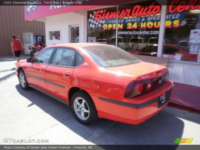 Torch Red / Medium Gray 2001 Chevrolet Impala LS