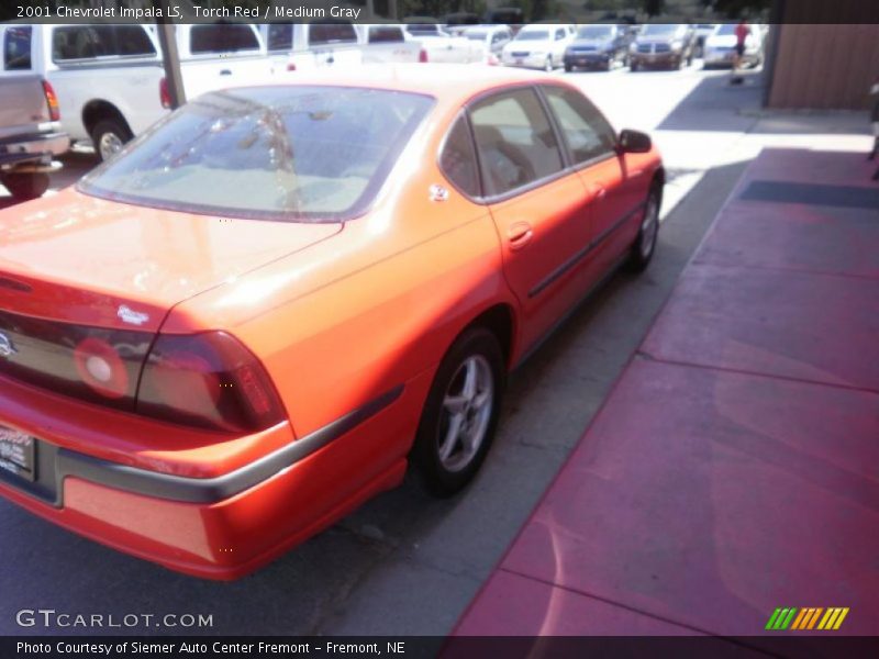 Torch Red / Medium Gray 2001 Chevrolet Impala LS