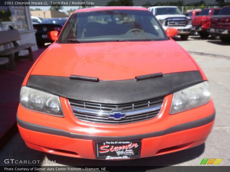 Torch Red / Medium Gray 2001 Chevrolet Impala LS