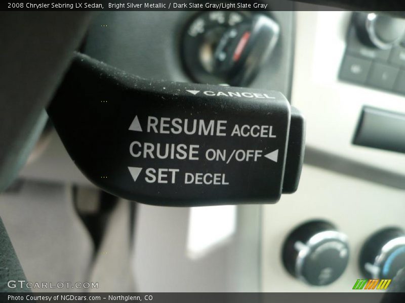 Bright Silver Metallic / Dark Slate Gray/Light Slate Gray 2008 Chrysler Sebring LX Sedan