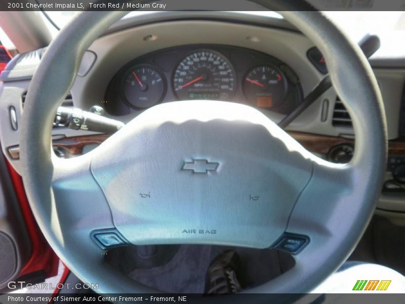 Torch Red / Medium Gray 2001 Chevrolet Impala LS