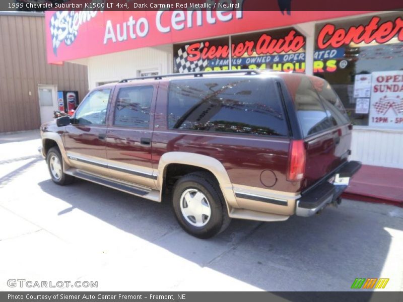 Dark Carmine Red Metallic / Neutral 1999 Chevrolet Suburban K1500 LT 4x4