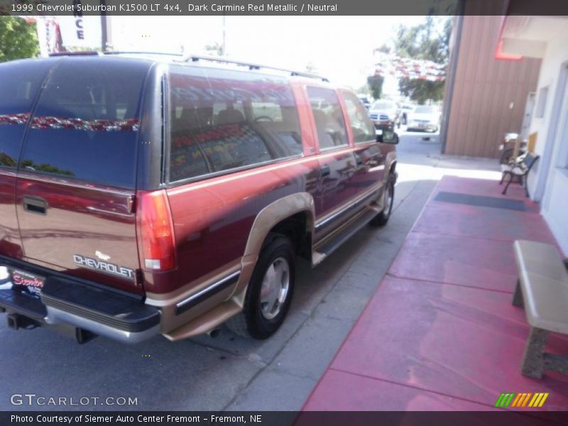 Dark Carmine Red Metallic / Neutral 1999 Chevrolet Suburban K1500 LT 4x4