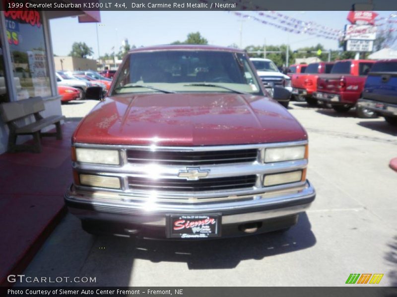 Dark Carmine Red Metallic / Neutral 1999 Chevrolet Suburban K1500 LT 4x4