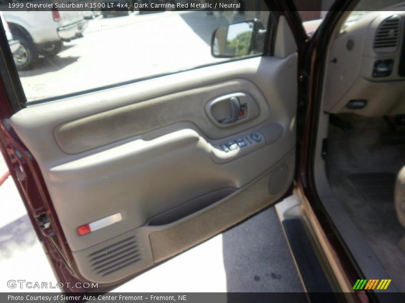 Dark Carmine Red Metallic / Neutral 1999 Chevrolet Suburban K1500 LT 4x4