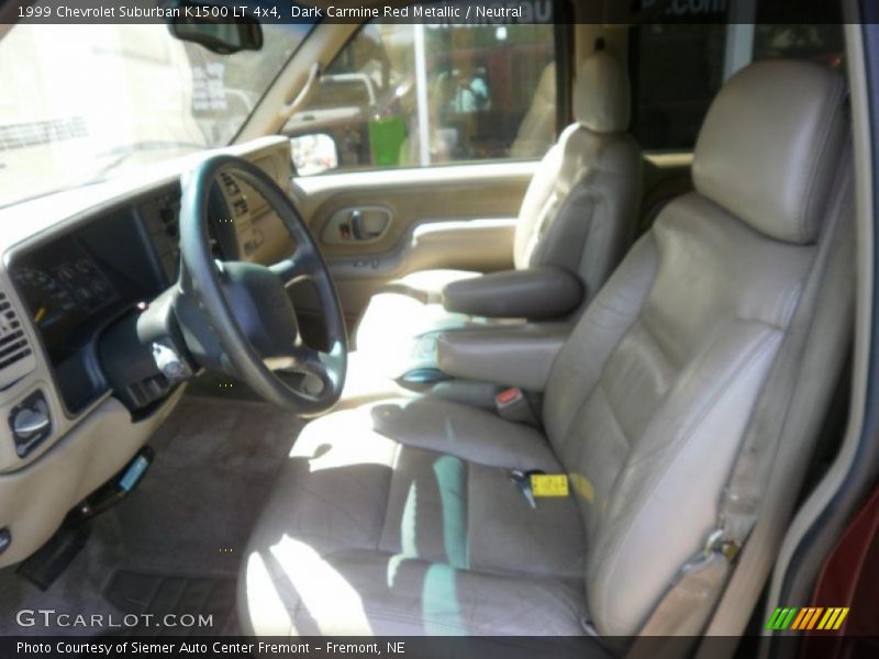 Dark Carmine Red Metallic / Neutral 1999 Chevrolet Suburban K1500 LT 4x4