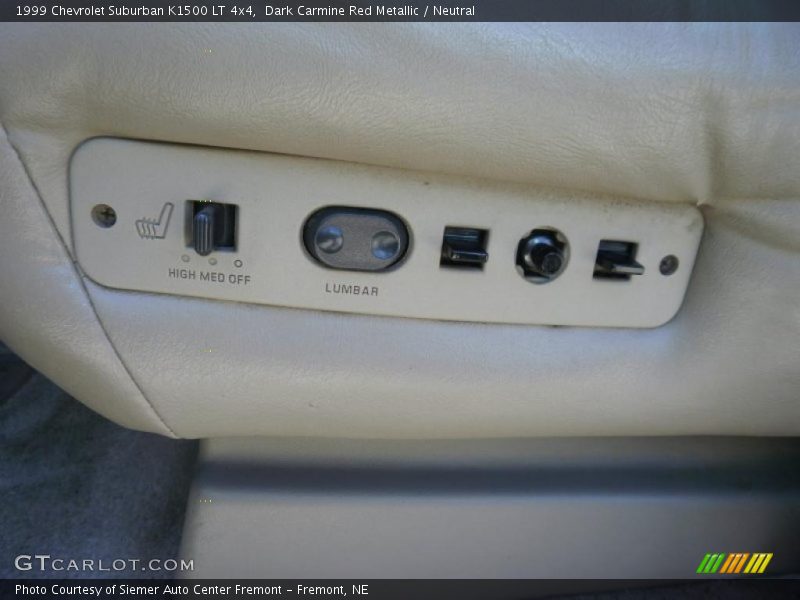 Dark Carmine Red Metallic / Neutral 1999 Chevrolet Suburban K1500 LT 4x4