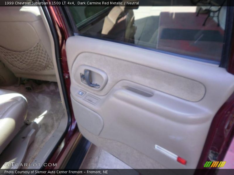 Dark Carmine Red Metallic / Neutral 1999 Chevrolet Suburban K1500 LT 4x4