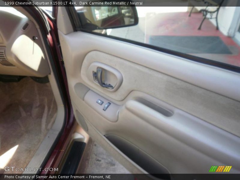 Dark Carmine Red Metallic / Neutral 1999 Chevrolet Suburban K1500 LT 4x4