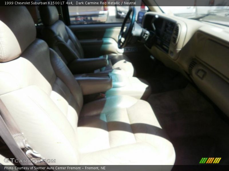 Dark Carmine Red Metallic / Neutral 1999 Chevrolet Suburban K1500 LT 4x4