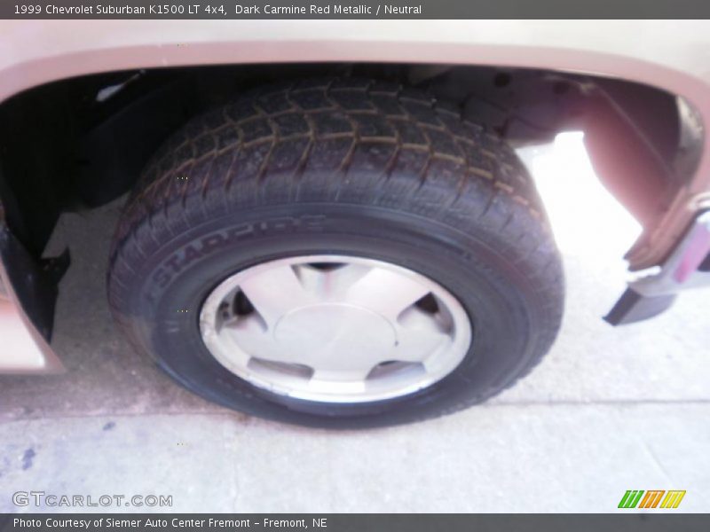 Dark Carmine Red Metallic / Neutral 1999 Chevrolet Suburban K1500 LT 4x4