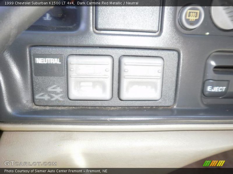 Dark Carmine Red Metallic / Neutral 1999 Chevrolet Suburban K1500 LT 4x4