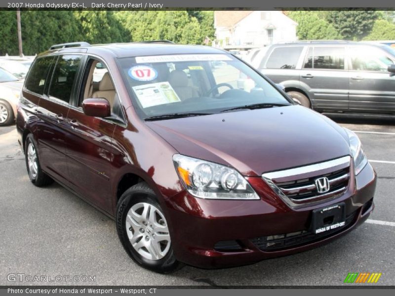Dark Cherry Pearl / Ivory 2007 Honda Odyssey EX-L