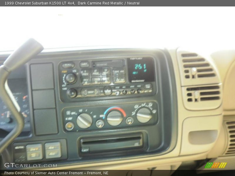Dark Carmine Red Metallic / Neutral 1999 Chevrolet Suburban K1500 LT 4x4