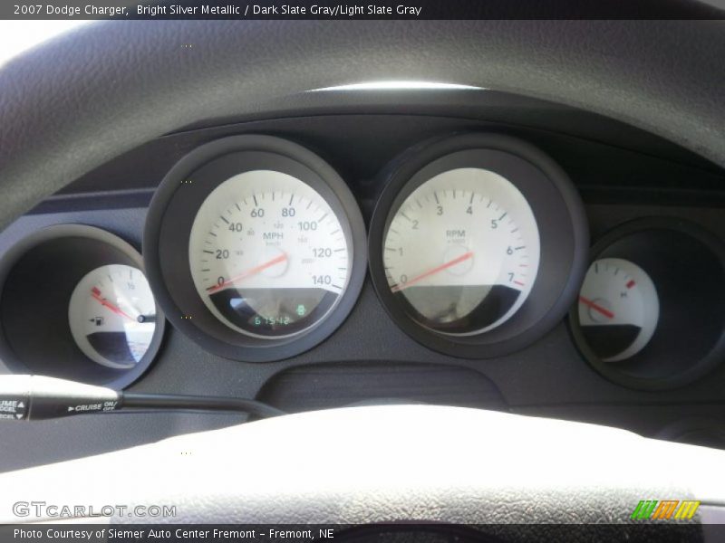 Bright Silver Metallic / Dark Slate Gray/Light Slate Gray 2007 Dodge Charger