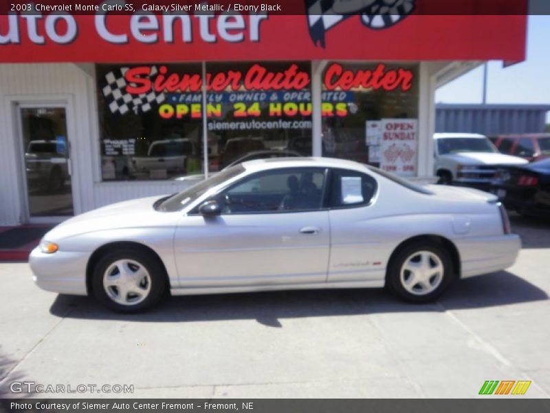 Galaxy Silver Metallic / Ebony Black 2003 Chevrolet Monte Carlo SS