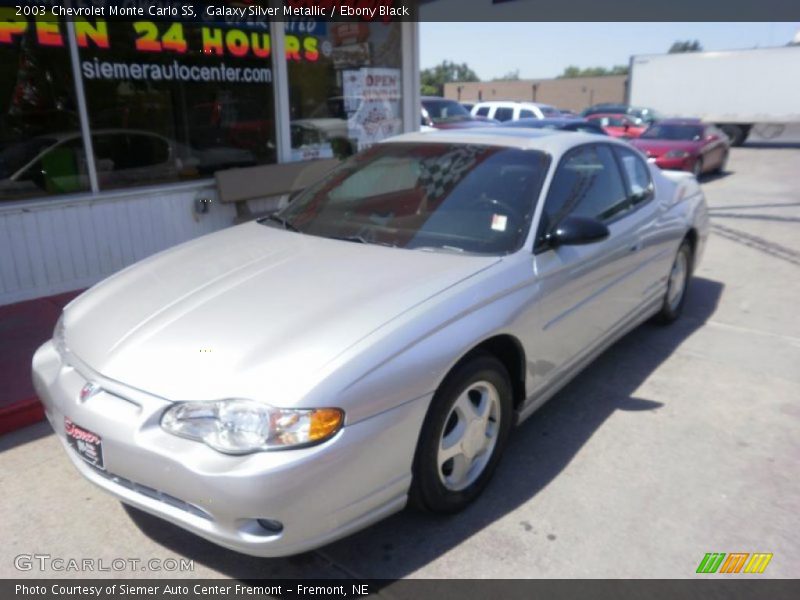 Galaxy Silver Metallic / Ebony Black 2003 Chevrolet Monte Carlo SS