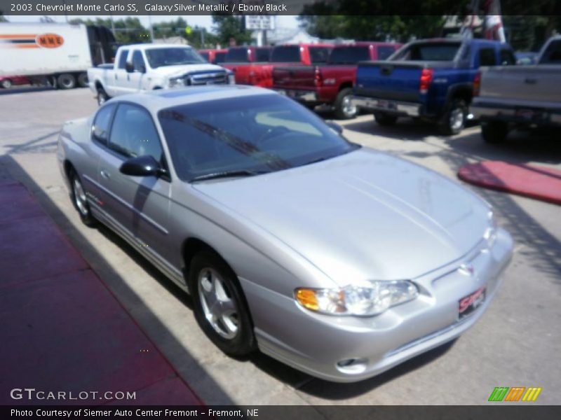Galaxy Silver Metallic / Ebony Black 2003 Chevrolet Monte Carlo SS