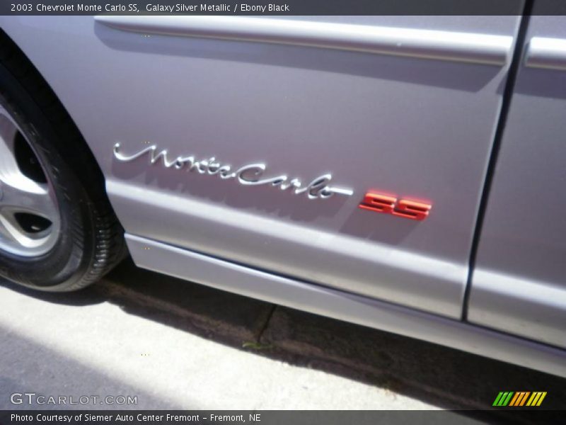Galaxy Silver Metallic / Ebony Black 2003 Chevrolet Monte Carlo SS