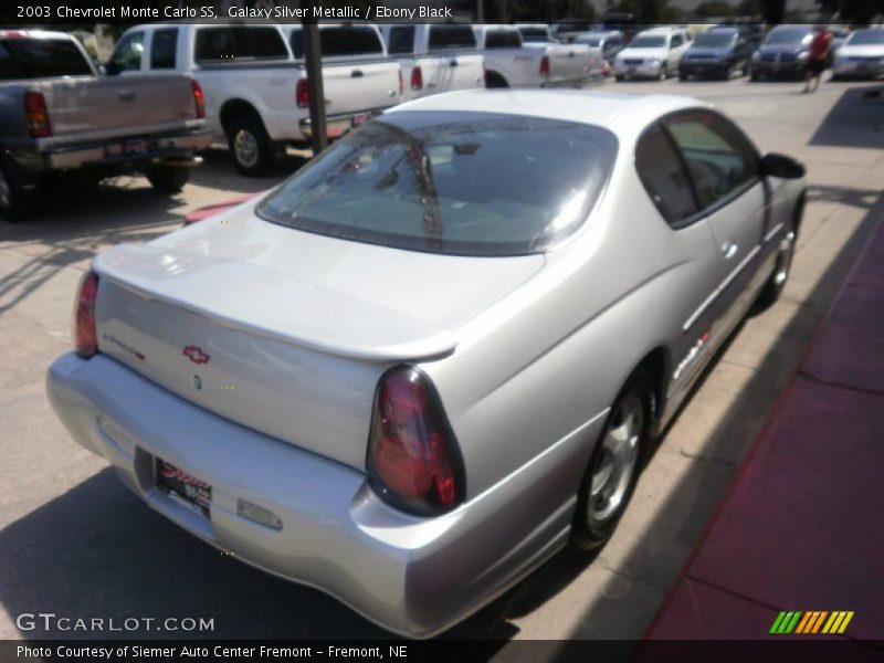Galaxy Silver Metallic / Ebony Black 2003 Chevrolet Monte Carlo SS