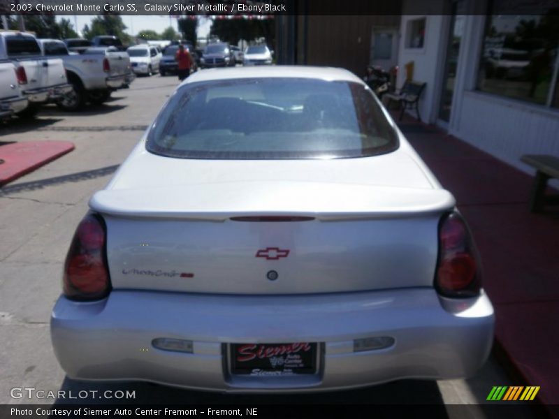 Galaxy Silver Metallic / Ebony Black 2003 Chevrolet Monte Carlo SS