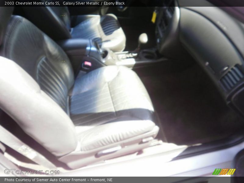 Galaxy Silver Metallic / Ebony Black 2003 Chevrolet Monte Carlo SS