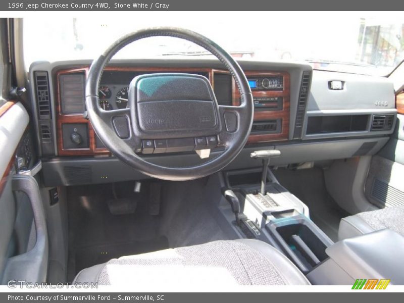 Stone White / Gray 1996 Jeep Cherokee Country 4WD