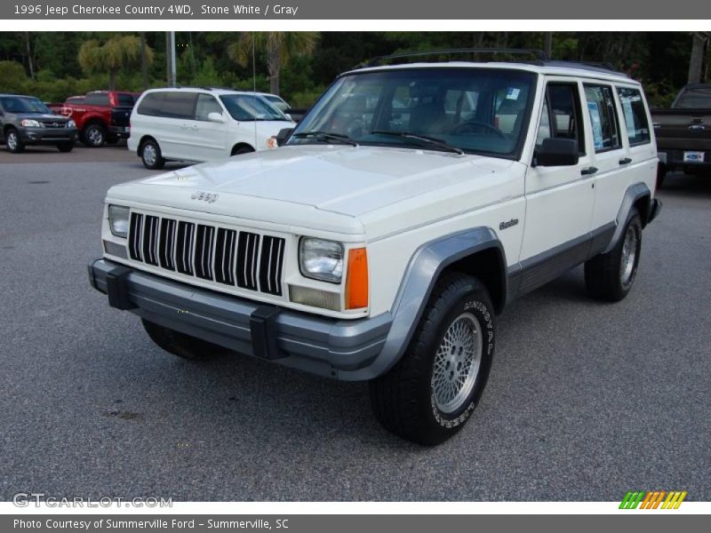 Stone White / Gray 1996 Jeep Cherokee Country 4WD