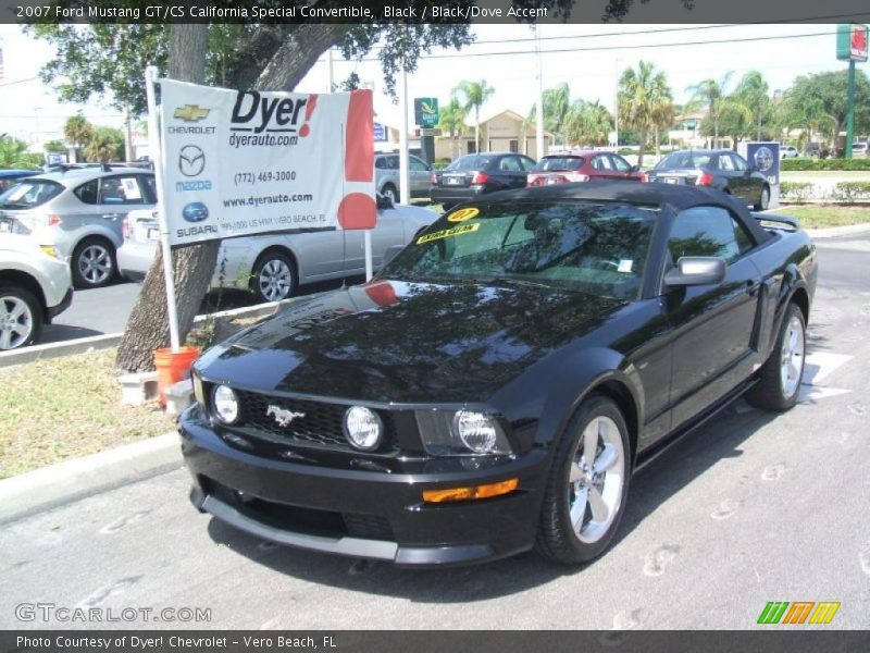 Black / Black/Dove Accent 2007 Ford Mustang GT/CS California Special Convertible