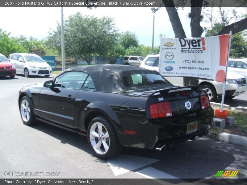 Black / Black/Dove Accent 2007 Ford Mustang GT/CS California Special Convertible