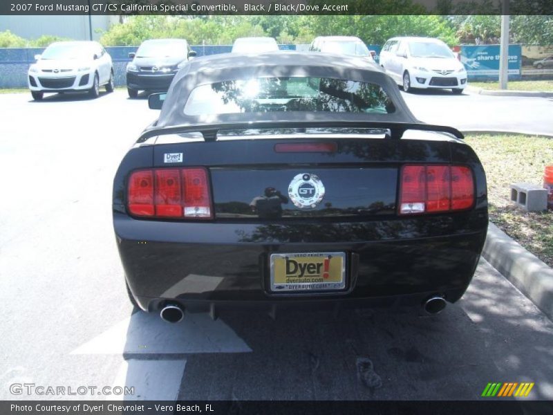 Black / Black/Dove Accent 2007 Ford Mustang GT/CS California Special Convertible