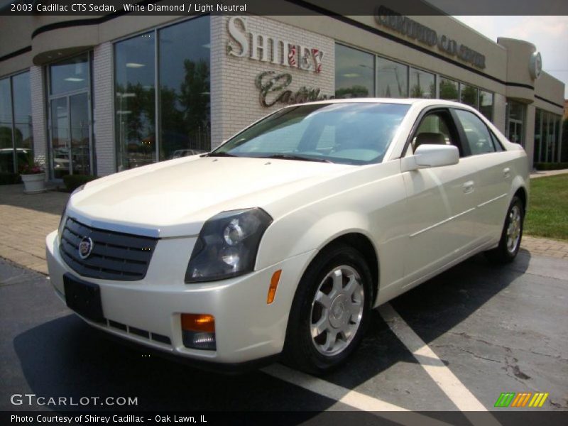 White Diamond / Light Neutral 2003 Cadillac CTS Sedan