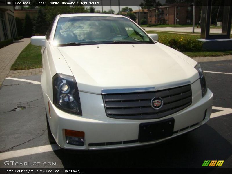 White Diamond / Light Neutral 2003 Cadillac CTS Sedan