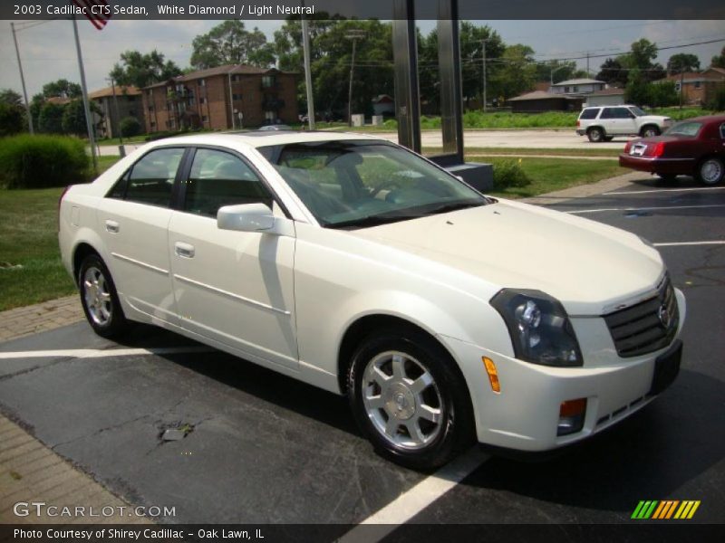 White Diamond / Light Neutral 2003 Cadillac CTS Sedan