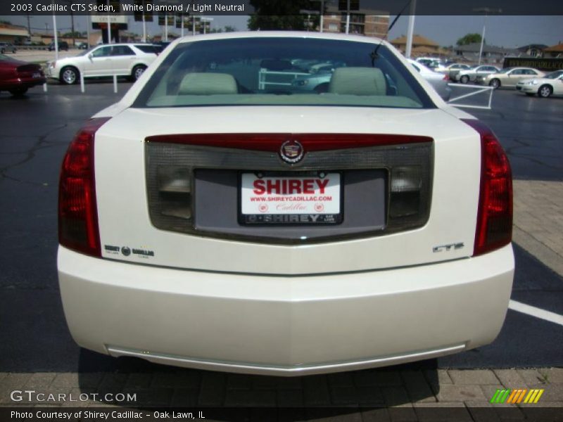 White Diamond / Light Neutral 2003 Cadillac CTS Sedan