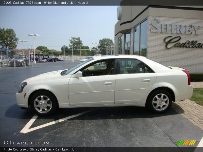 White Diamond / Light Neutral 2003 Cadillac CTS Sedan
