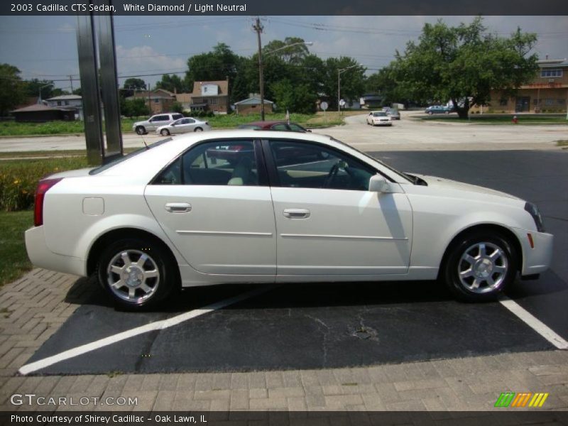 White Diamond / Light Neutral 2003 Cadillac CTS Sedan